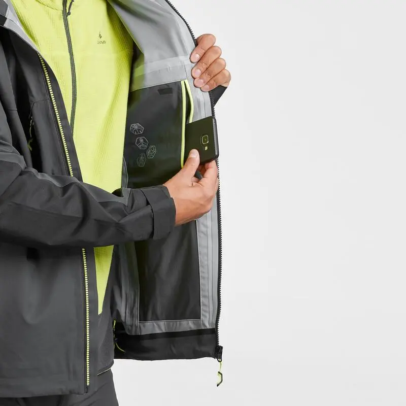 Chaqueta Impermeable De Montaña Y Trekking Hombre Quechua MH900 Negro 6 Chaqueta Impermeable De Montaña Y Trekking Hombre Quechua MH900 Negro - Imagen 4