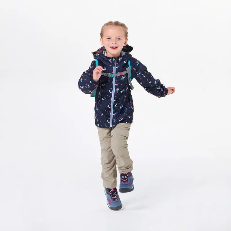 Chaqueta Impermeable De Montaña Y Trekking NIños 2-6 Años Quechua MH500 Azul 5 Chaqueta Impermeable De Montaña Y Trekking NIños 2-6 Años Quechua MH500 Azul - Imagen 3