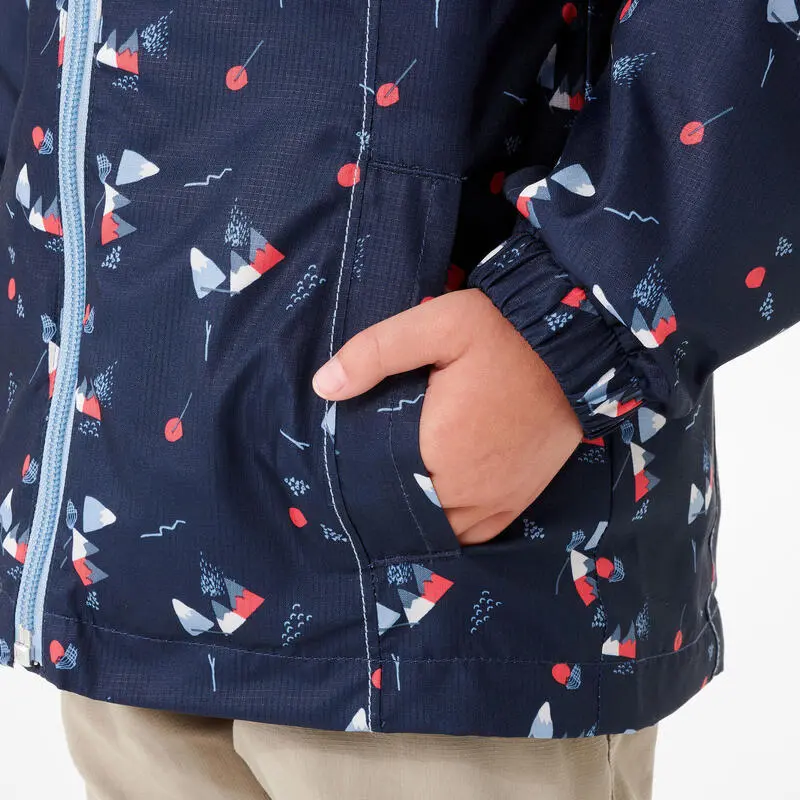 Chaqueta Impermeable De Montaña Y Trekking NIños 2-6 Años Quechua MH500 Azul 7 Chaqueta Impermeable De Montaña Y Trekking NIños 2-6 Años Quechua MH500 Azul - Imagen 5