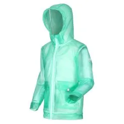Regatta Chaqueta Impermeable Hallow Transparente Para Niños/Niñas Verde Hielo -Regattas Tienda chaqueta impermeable hallow transparente para niosnias verde hielo 3