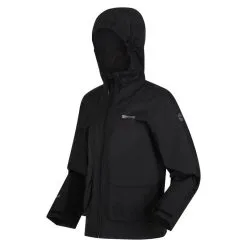 Regatta Chaqueta Impermeable Hywell Para Niños/Niñas Negro -Regattas Tienda chaqueta impermeable hywell para niosnias negro 3