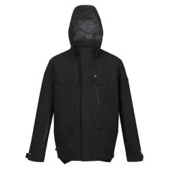 Regatta Chaqueta Impermeable Makai Para Hombre Negro