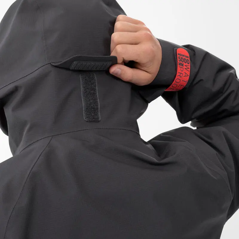 Quechua Chaqueta Impermeable Montaña Y Trekking NIños 7-15 Años MH550 Gris 7 Quechua Chaqueta Impermeable Montaña Y Trekking NIños 7-15 Años MH550 Gris - Imagen 5