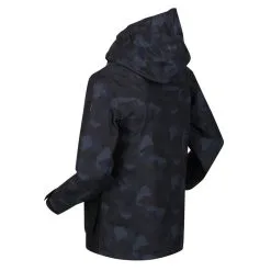Regatta Chaqueta Impermeable Salman Camuflaje Para Niños/Niñas Negro -Regattas Tienda chaqueta impermeable salman camuflaje para niosnias negro 2