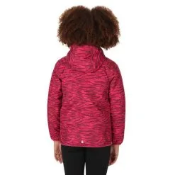 Regatta Chaqueta Impermeable Volcanics VI Estampado De Cebra Para Niños/Niñas Rosa Baya -Regattas Tienda chaqueta impermeable volcanics vi estampado de cebra para niosnias rosa baya 3