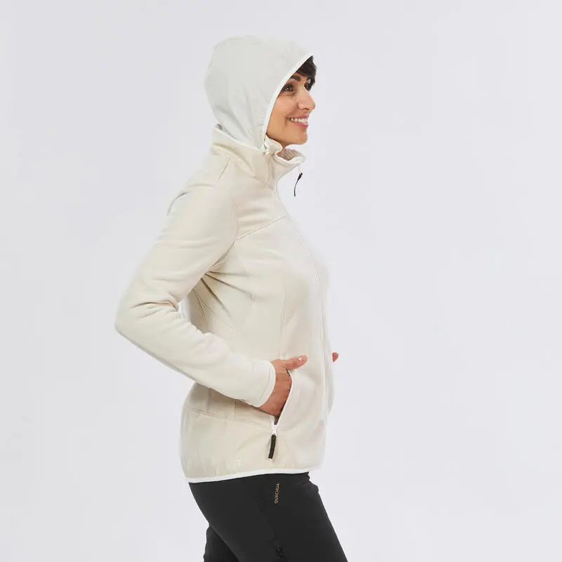 Chaqueta Polar De Montaña Y Nieve Mujer Quechua SH500 X-Warm Beige 5 Chaqueta Polar De Montaña Y Nieve Mujer Quechua SH500 X-Warm Beige - Imagen 3
