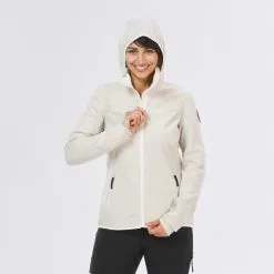 Chaqueta Polar De Montaña Y Nieve Mujer Quechua SH500 X-Warm Beige