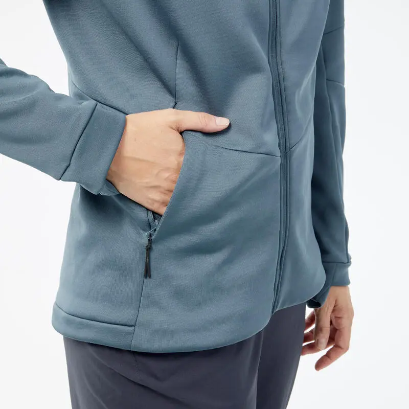 Chaqueta Polar De Montaña Y Trekking Mujer Quechua MH520 Azul 7 Chaqueta Polar De Montaña Y Trekking Mujer Quechua MH520 Azul - Imagen 5
