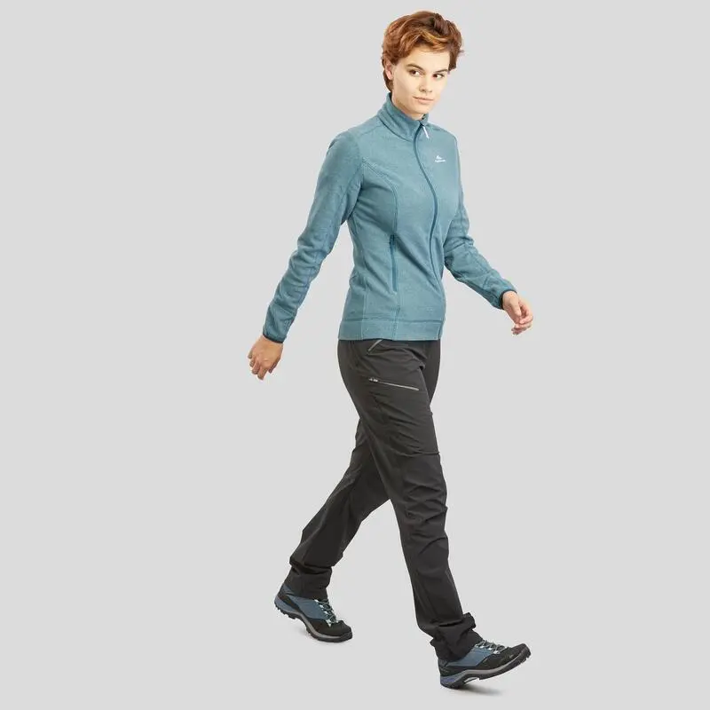 Chaqueta Polar Montaña Y Trekking Mujer Quechua MH120azul 5 Chaqueta Polar Montaña Y Trekking Mujer Quechua MH120azul - Imagen 3