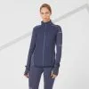 Chaqueta Running Cálida Mujer Kiprun Warm Azul Oscuro