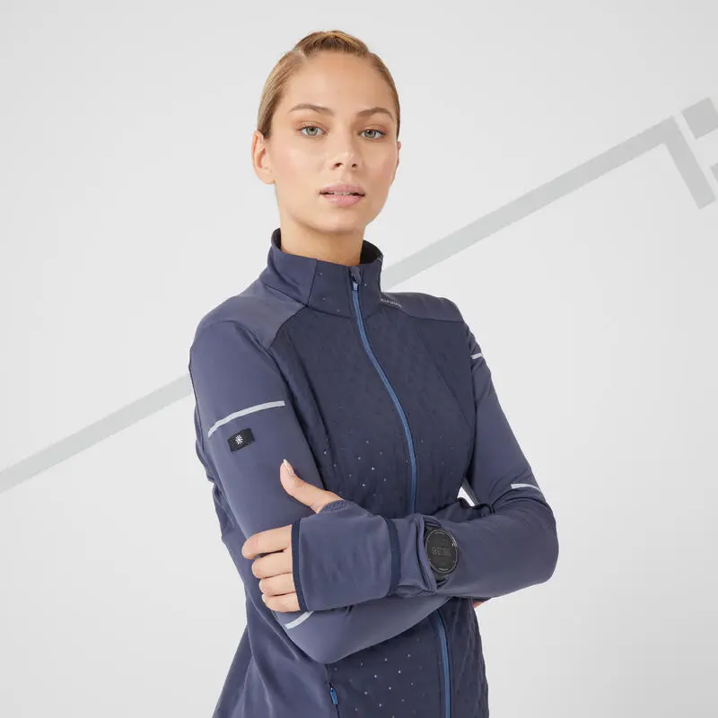 Chaqueta Running Cálida Mujer Kiprun Warm Azul Oscuro 6 Chaqueta Running Cálida Mujer Kiprun Warm Azul Oscuro - Imagen 4