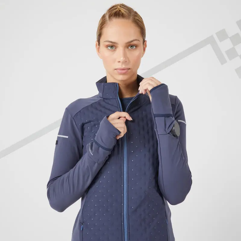 Chaqueta Running Cálida Mujer Kiprun Warm Azul Oscuro 7 Chaqueta Running Cálida Mujer Kiprun Warm Azul Oscuro - Imagen 5