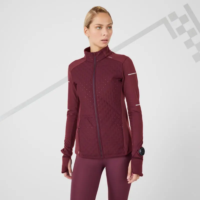 Chaqueta Running Cálida Mujer Kiprun Warm Azul Oscuro 8 Chaqueta Running Cálida Mujer Kiprun Warm Azul Oscuro - Imagen 6