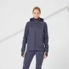 CHAQUETA RUNNING INVIERNO MUJER PERLANTE CORTAVIENTO - KIPRUN WARM REGUL AZUL