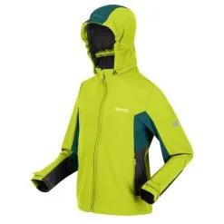 Regatta Chaqueta Softshell Acidity V Para Niños/Niñas Kiwi Llamativo, Verde Pacífico -Regattas Tienda chaqueta softshell acidity v para niosnias kiwi llamativo verde pacifico 3