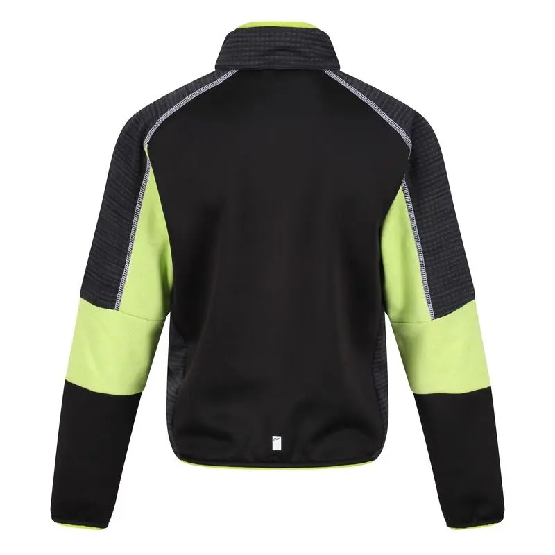 Regatta Chaqueta Softshell Oberon V Para Niños/Niñas Kiwi Llamativo, Negro 4 Regatta Chaqueta Softshell Oberon V Para Niños/Niñas Kiwi Llamativo, Negro - Imagen 2