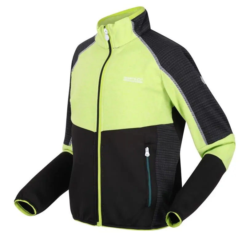Regatta Chaqueta Softshell Oberon V Para Niños/Niñas Kiwi Llamativo, Negro 5 Regatta Chaqueta Softshell Oberon V Para Niños/Niñas Kiwi Llamativo, Negro - Imagen 3