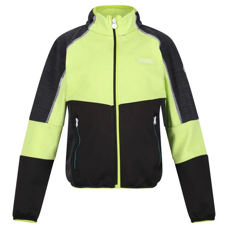 Regatta Chaqueta Softshell Oberon V Para Niños/Niñas Kiwi Llamativo, Negro 3 Regatta Chaqueta Softshell Oberon V Para Niños/Niñas Kiwi Llamativo, Negro