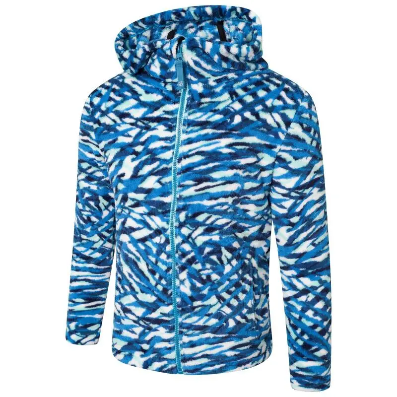 Dare 2b Forro Polar Gambol Estampado De Cebra Para Niños/Niñas Azul Metilo Oscuro 5 Dare 2b Forro Polar Gambol Estampado De Cebra Para Niños/Niñas Azul Metilo Oscuro - Imagen 3