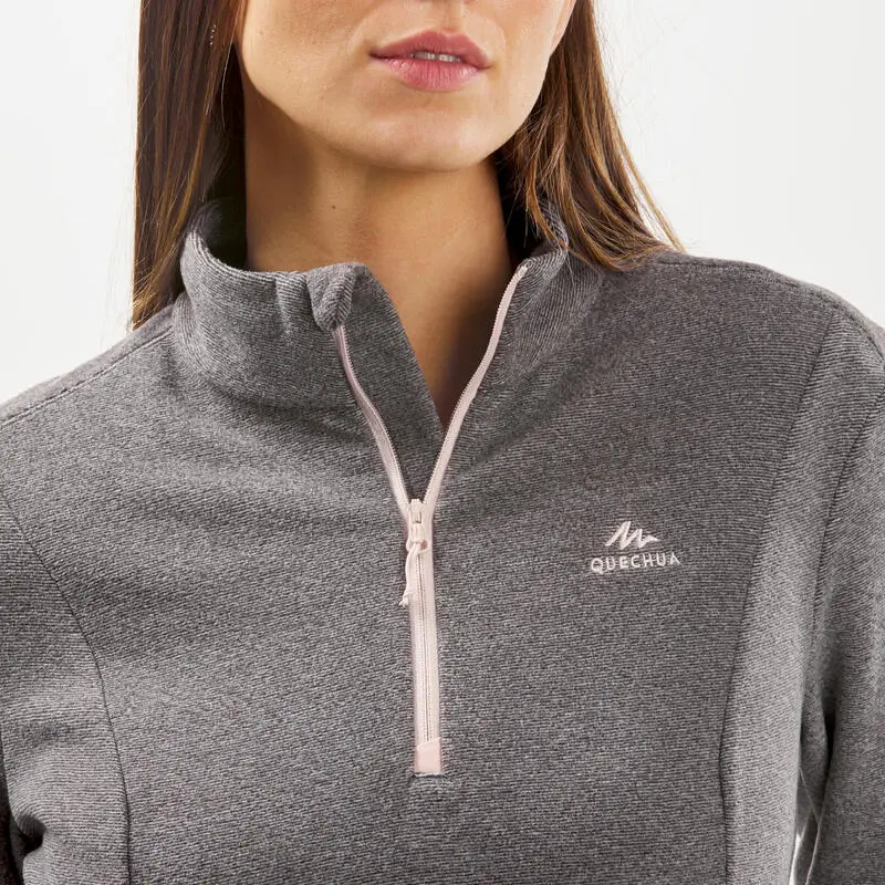 Forro Polar Montaña Y Trekking Mujer Quechua MH100 Gris 5 Forro Polar Montaña Y Trekking Mujer Quechua MH100 Gris - Imagen 3