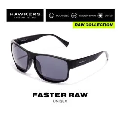 HAWKERS Gafas De Sol Para Hombre Y Mujer BLACK DARK POLARIZED - FASTER RAW -Regattas Tienda gafas de sol para hombre y mujer black dark polarized faster raw 5