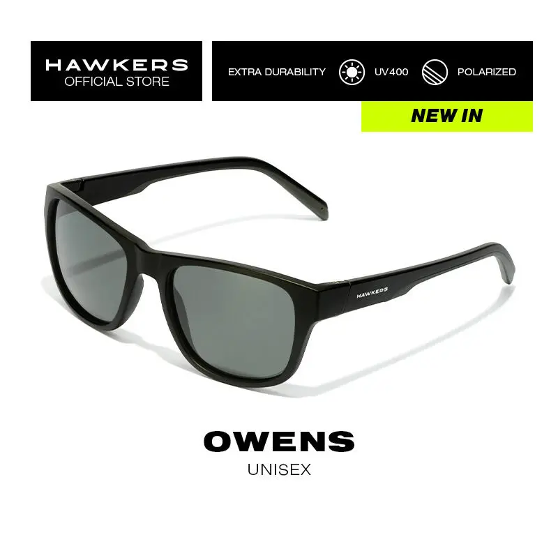 HAWKERS Gafas De Sol Para Hombre Y Mujer BLACK DARK POLARIZED - OWENS 3 HAWKERS Gafas De Sol Para Hombre Y Mujer BLACK DARK POLARIZED - OWENS