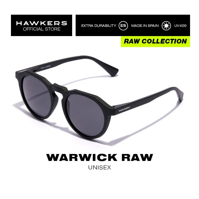 HAWKERS Gafas De Sol Para Hombre Y Mujer BLACK DARK - WARWICK RAW 3 HAWKERS Gafas De Sol Para Hombre Y Mujer BLACK DARK - WARWICK RAW