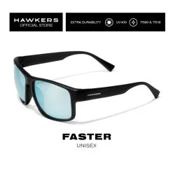 HAWKERS Gafas De Sol Para Hombres Y Mujeres FASTER Black Dark -Regattas Tienda gafas de sol para hombres y mujeres faster black blue chrome