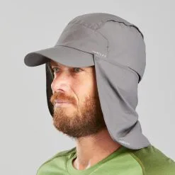 Forclaz GORRA ANTI-UV CON PROTECCIÓN NUCA MT900 GRIS -Regattas Tienda gorra anti uv con proteccion nuca mt900 gris 2
