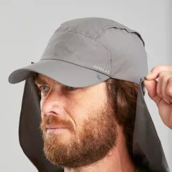 Forclaz GORRA ANTI-UV CON PROTECCIÓN NUCA MT900 GRIS -Regattas Tienda gorra anti uv con proteccion nuca mt900 gris 3