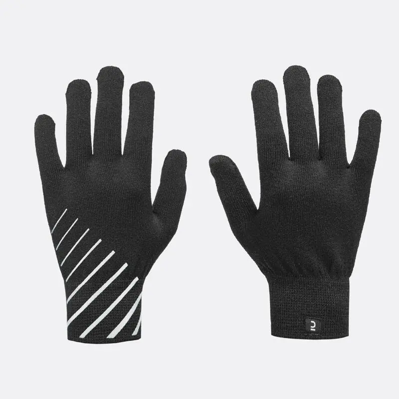 GUANTES DE RUNNING NIÑOS - KIPRUN WARM NEGROS 3 GUANTES DE RUNNING NIÑOS - KIPRUN WARM NEGROS