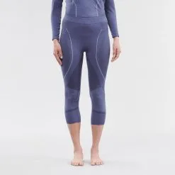 Leggins Térmicos De Esquí Y Nieve Mujer Wedze BL 980 Azul