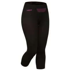 Leggins Térmicos De Esquí Y Nieve Mujer Wedze Ski 580 Negro