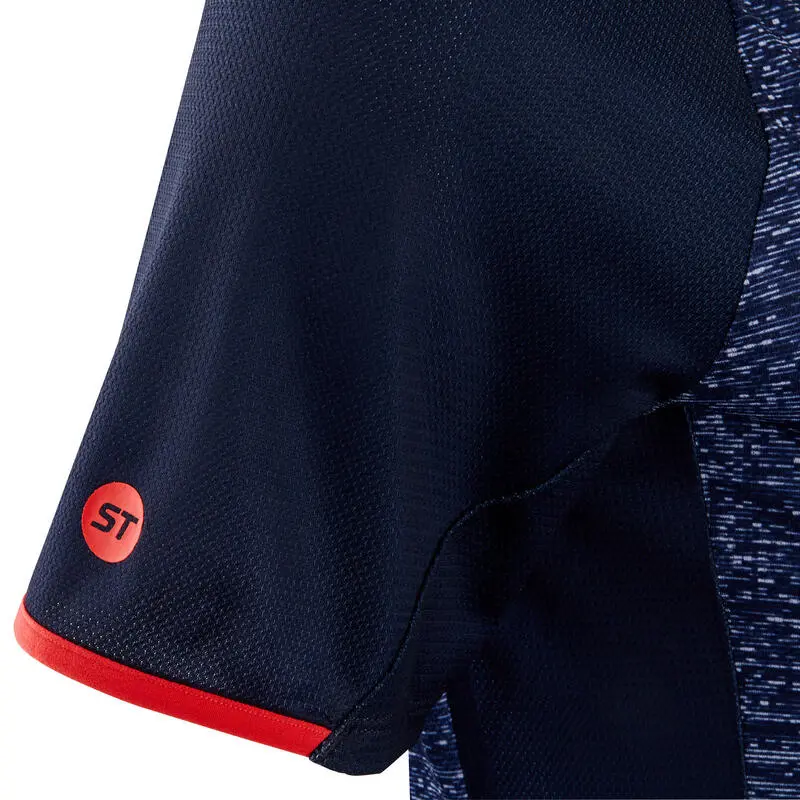 Maillot Ciclismo Mtb Manga Corta Mujer Rockrider ST 100 Azul Marino 6 Maillot Ciclismo Mtb Manga Corta Mujer Rockrider ST 100 Azul Marino - Imagen 4