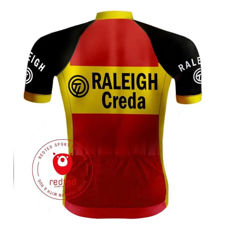 REDTED Maillot Ciclista Retro TI-Raleigh - ROJO 4 REDTED Maillot Ciclista Retro TI-Raleigh - ROJO - Imagen 2