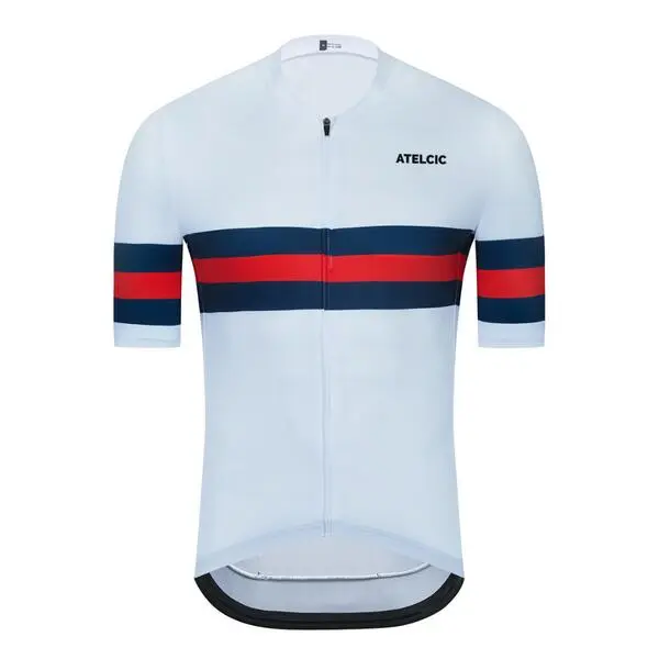 Maillot De Ciclismo Manga Corta Verano Hombre Atelcic KIBO E9 Blanco 3 Maillot De Ciclismo Manga Corta Verano Hombre Atelcic KIBO E9 Blanco