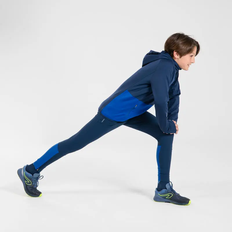 KIPRUN Mallas Largas Atletimso Niños AT500 Azul Noche 5 KIPRUN Mallas Largas Atletimso Niños AT500 Azul Noche - Imagen 3