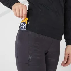 MALLAS LARGAS RUNNING CÁLIDAS Y PERLANTES MUJER - KIPRUN WARM RAIN NEGRO -Regattas Tienda mallas largas running calidas y perlantes mujer kiprun warm rain negro 3