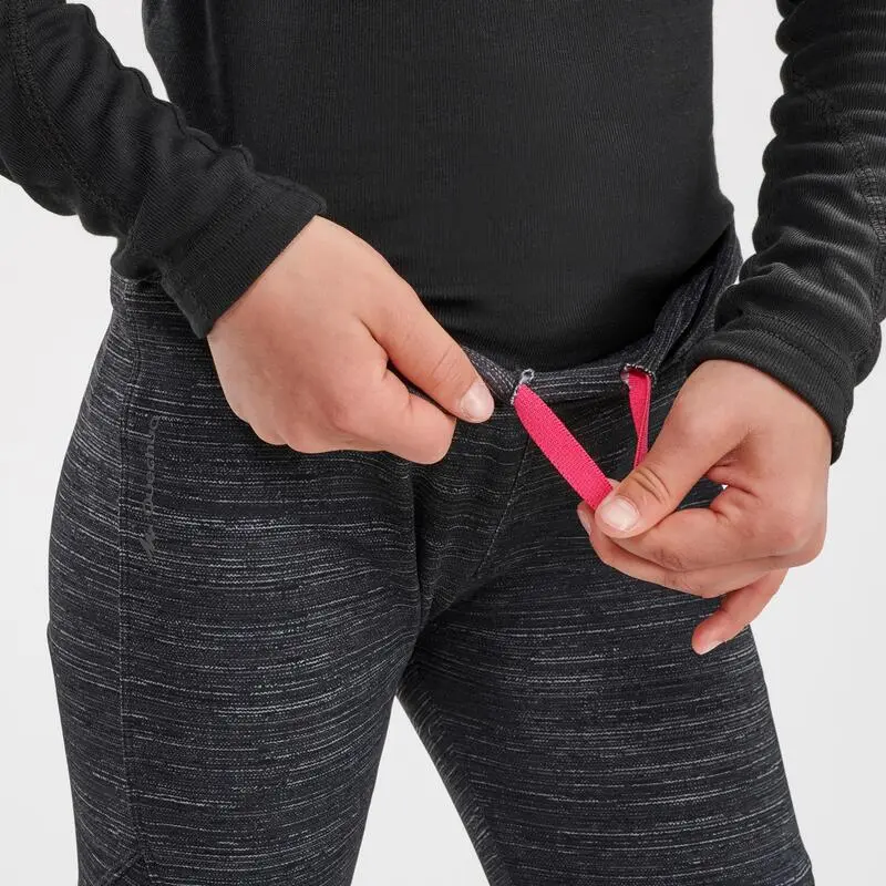 Mallas Térmicas De Montaña Y Trekking Niños 7-15 Años Quechua SH100 WARM Negro 6 Mallas Térmicas De Montaña Y Trekking Niños 7-15 Años Quechua SH100 WARM Negro - Imagen 4