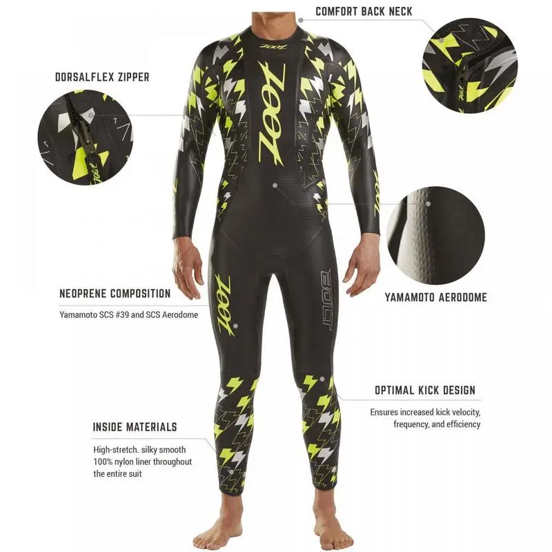 Neopreno Neopreno De Men Bolt Con Bolsa ZOOT 5 Neopreno Neopreno De Men Bolt Con Bolsa ZOOT - Imagen 3