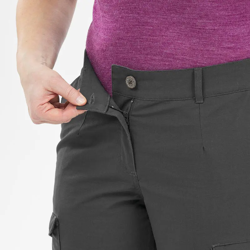 Pantalón Cargo De Montaña Y Trekking Mujer Forclaz Travel 100 Gris 6 Pantalón Cargo De Montaña Y Trekking Mujer Forclaz Travel 100 Gris - Imagen 4