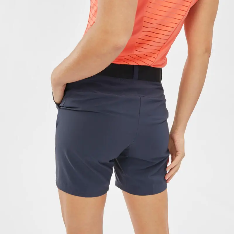 Pantalón Corto De Montaña Y Trekking Mujer Quechua MH100 Azul 4 Pantalón Corto De Montaña Y Trekking Mujer Quechua MH100 Azul - Imagen 2