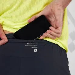 KIPRUN Pantalón Corto Running 2 En 1 Con Mallas Hombre Gris Negro -Regattas Tienda pantalon corto running 2 en 1 con mallas hombre gris negro 4