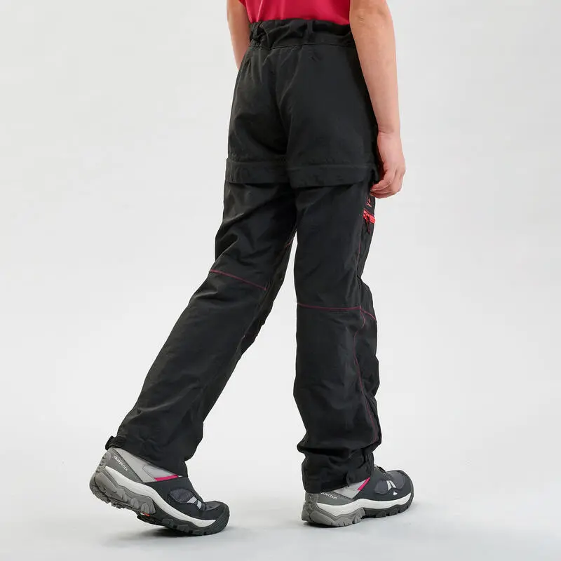 Pantalón De Montaña Y Trekking Desmontable Niños 7-15 Años Quechua MH500 Negro 4 Pantalón De Montaña Y Trekking Desmontable Niños 7-15 Años Quechua MH500 Negro - Imagen 2