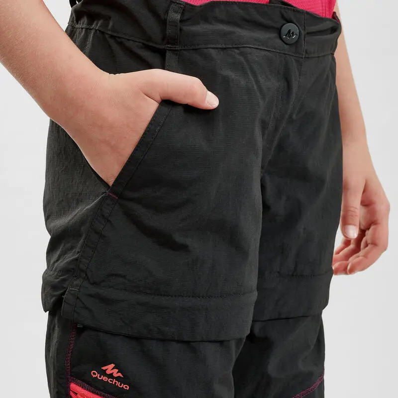 Pantalón De Montaña Y Trekking Desmontable Niños 7-15 Años Quechua MH500 Negro 7 Pantalón De Montaña Y Trekking Desmontable Niños 7-15 Años Quechua MH500 Negro - Imagen 5