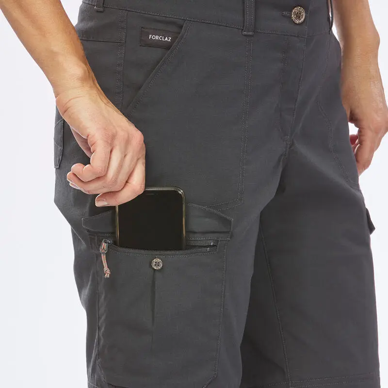 Pantalón Desmontable Montaña Y Trekking Algodón Mujer Forclaz Travel 100 7 Pantalón Desmontable Montaña Y Trekking Algodón Mujer Forclaz Travel 100 - Imagen 5