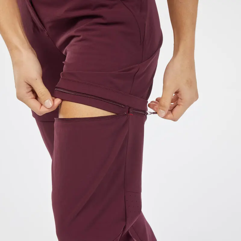 Pantalón Desmontable Montaña Y Trekking Mujer Quechua MH550 Granate 7 Pantalón Desmontable Montaña Y Trekking Mujer Quechua MH550 Granate - Imagen 5