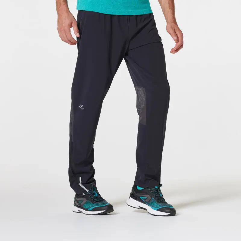 Pantalón Running Hombre Transpirable Kiprun Negro