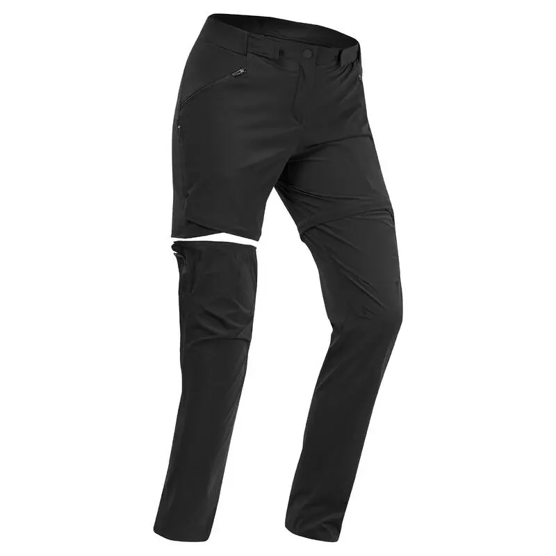 Quechua Pantalón Transformable De Senderismo Montaña - MH550 - Burdeos - Mujer 8 Quechua Pantalón Transformable De Senderismo Montaña - MH550 - Burdeos - Mujer - Imagen 6