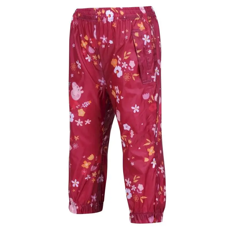 Regatta Pantalones Impermeables Floral Diseño Peppa Pig Para Niños/Niñas Rosa Baya, 5 Regatta Pantalones Impermeables Floral Diseño Peppa Pig Para Niños/Niñas Rosa Baya, - Imagen 3
